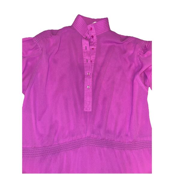 Vintage‎ 70's Don Sophisticates by Charlotte Ford Purple Pleated Dress Size 12 - Picture 10 of 11